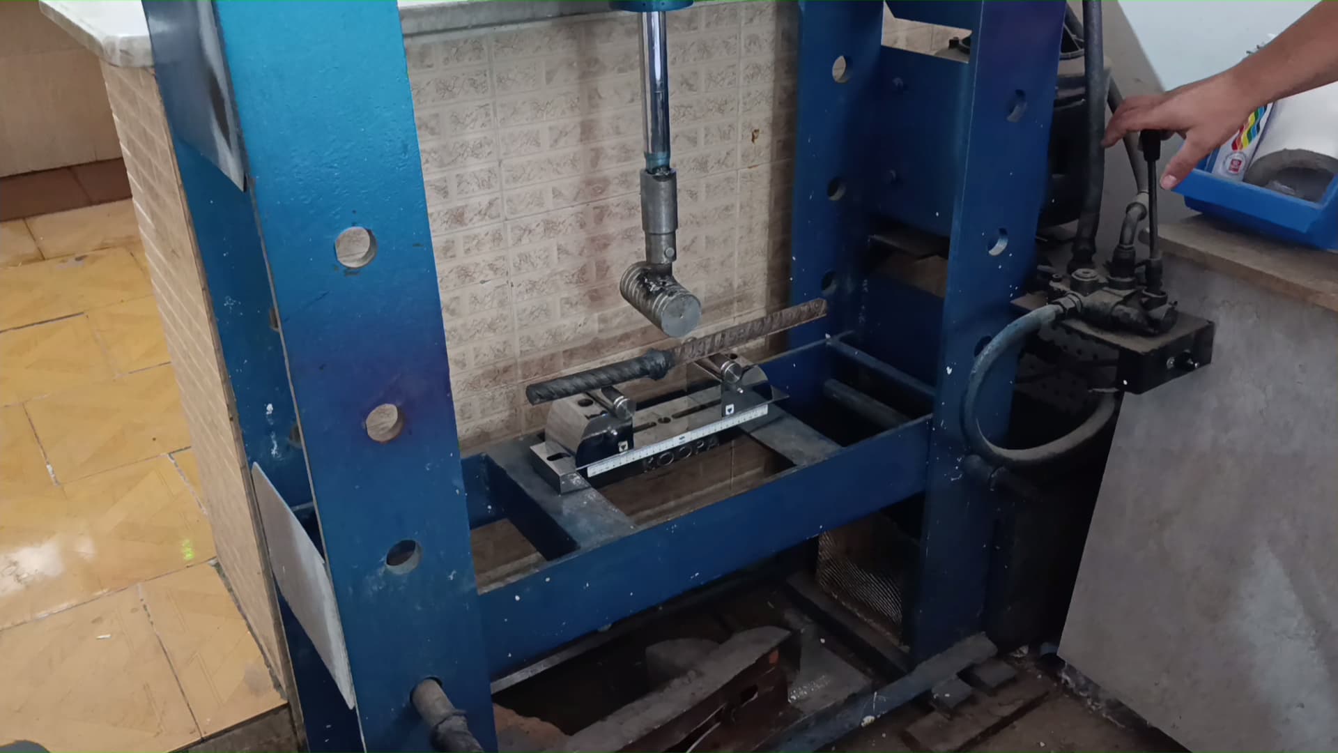 تست خمش اتصال فورجینگ میلگرد