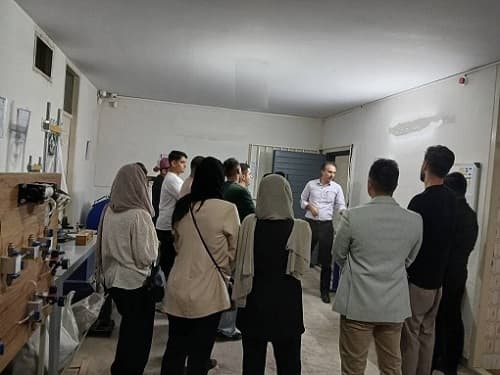 بازدید از آزمایشگاه خاک و بتن در کرج